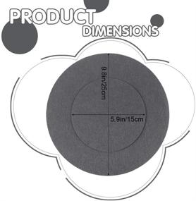 img 2 attached to 🍽️ Набор из 30 мягких фетровых протекторов для тарелок с двумя размерами - прокладки для разделения посуды для хранения фарфора, защиты и складывания посуды