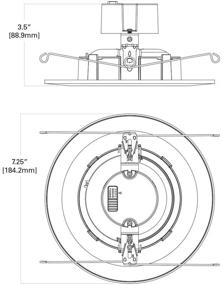 img 2 attached to Улучшенная эффективность освещения: Встроенный регулируемый светильник RA5606927WHR