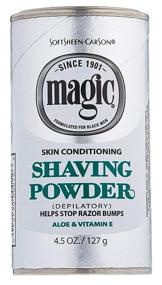 img 4 attached to 💇 Men's Conditioning Shaving Powder: Enhanced Hair Removal with Magic Platinum