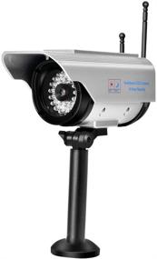 img 4 attached to 🔒 Enhanced Security with Solar Powered LED Dummy Camera - Simulated Video for Indoor & Outdoor Surveillance