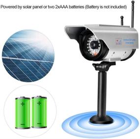 img 3 attached to 🔒 Enhanced Security with Solar Powered LED Dummy Camera - Simulated Video for Indoor & Outdoor Surveillance