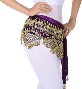 img 1 attached to Gypsy Skirt Women Scarf Dancer Women's Accessories in Scarves & Wraps