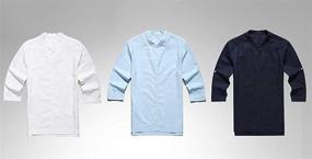 img 1 attached to 👕 Men's Summer Casual Henley Shirts by Karlywindow - Trendy Clothing