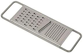 img 2 attached to Reiss Stainless-Steel Universal Grater: Coarse, Fine, and Slices, Dishwasher Safe, Easy-to-Store Horizontal Shredder for Potatoes, Chocolate, Cheese, Vegetables, and More - Buy Now!