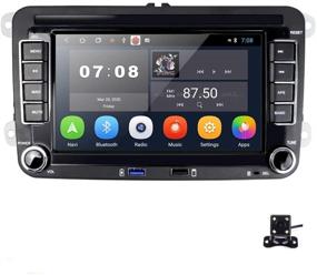 img 4 attached to 🚗 High-Performance Android 10.0 Car Stereo for VW Passat Golf Jetta Tiguan: Double Din 7 Inch Touch Screen, Bluetooth, GPS Navigation, WiFi, FM Radio, Multimedia Player. Includes 2 USB Slots and Backup Camera.