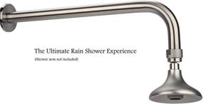 img 3 attached to 🚿 High Sierra HALF DOME All Metal Shower Head - Exquisite Design for Luxury Bathrooms, Enhanced with Brushed Nickel Finish, 1.8 GPM