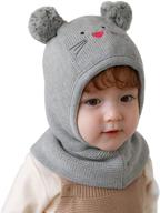 🧣 ultimate protection: connectyle toddler windproof scarves with earflap - a must-have for boys' winter accessories logo