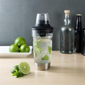 img 1 attached to 🍹 Ultimate Host Mixer Tool: Reamer, Strainer, Bottle Opener, Daiquiri & Margarita Shaker - 18 oz, Black