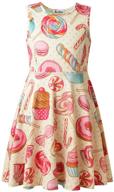 👗 stylish jxstar girls summer dress: sleeveless printing casual/party 3-13 years logo