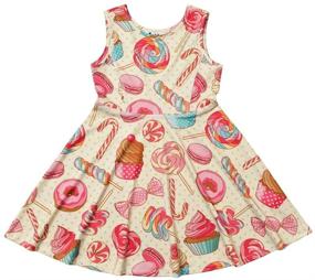 img 3 attached to 👗 Stylish Jxstar Girls Summer Dress: Sleeveless Printing Casual/Party 3-13 Years