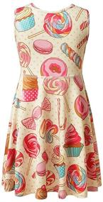 img 1 attached to 👗 Stylish Jxstar Girls Summer Dress: Sleeveless Printing Casual/Party 3-13 Years