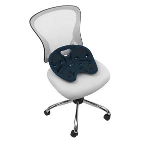 img 2 attached to 💺 Backjoy Posture Seat Pad - Ergonomic Support for Improved Posture, Pressure Relief, Hip & Pelvic Support - Perfect for Home, Office Chair, Car Seat - Midnight Edition - Suitable for M - XL Hips