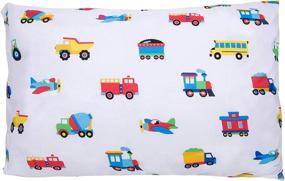 img 4 attached to 🛏️ Soft Breathable Microfiber Pillow Case for Kids by Wildkin - 20x30 Inches - Fits Standard Pillow - BPA-free, Olive Kids (Trains, Planes and Trucks)