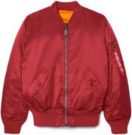 женская одежда и пальто alpha industries womens flight reversible: куртки и жилеты логотип