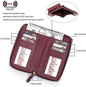 img 1 attached to Stylish S ZONE Leather Blocking Crossbody Handbags & Wallets - Perfect for Women on the Go!