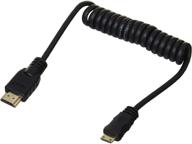 высококачественный кабель atomos atomcab008 hdmi to mini twisted hdmi - 30 см., черного цвета, премиальное решение для подключения. логотип
