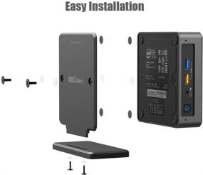 img 2 attached to 💻 ElecGear iNUC-K Vertical Stand - Enhanced Cooling Holder Case for Intel NUC Mini PC | Space-Saving Organizer with Desktop VESA Mount | Compatible with Intel NUC 10, 8, 7, and 6 Mainstream Kit (Thin Edition)