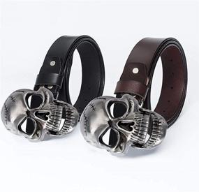 img 1 attached to 👖 Moolecole Stylish Leather Belt with Decorative Buckle