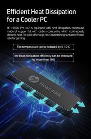 img 3 attached to HP EX900 Pro 1TB NVMe Internal SSD - Gen3 x4 PCIe, M.2 2280, 3D NAND, Up to 2095 MB/s - 9XL77AA#ABA