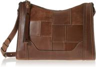 женские сумки frye melissa patchwork crossbody кожаная бронзового цвета & кошельки для сумок через плечо логотип