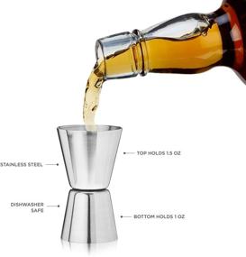 img 3 attached to 🥃 1.5-Ounce Stainless Steel Double Jigger