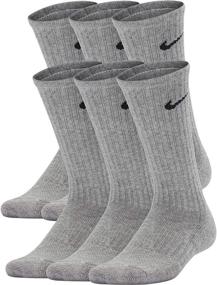 img 2 attached to 🧦 Детские тренировочные носки с защитой Nike Performance Cushioned Crew (набор из 6)