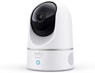 📷 eufy solo indoorcam p22 - камера безопасности pan & tilt с разрешением 1080p, wi-fi, ии для распознавания людей/домашних животных, поддержка голосового помощника, отслеживание движения - не поддерживает homebase логотип