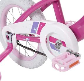 img 1 attached to 🚲 Huffy Glimmer 14-inch Girl’s Bike with Training Wheels, Easy Assembly, Pink