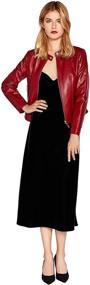 img 3 attached to Genuine Leather Lambskin SmartUniverseWear X Large Women's Clothing