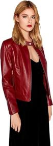 img 1 attached to Genuine Leather Lambskin SmartUniverseWear X Large Women's Clothing
