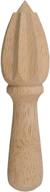 fox run 4165 wooden lemon reamer/juicer, brown, 1.25 x 1.25 x 6 inches logo