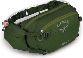 img 2 attached to Osprey Seral 7 Поясная гидратационная система для велосипеда в цвете Dustmoss Green: Важный спутник для велосипедных прогулок