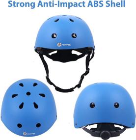 img 2 attached to 🛡️ Protective Gear Set for Kids: Purpol Helmet & Sports Pads for Ages 3-8 Boys Girls - Skateboarding, Cycling, Scooting, Rollerblading