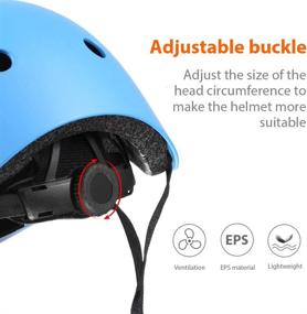 img 1 attached to 🛡️ Protective Gear Set for Kids: Purpol Helmet & Sports Pads for Ages 3-8 Boys Girls - Skateboarding, Cycling, Scooting, Rollerblading