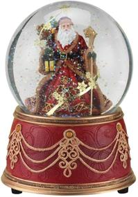 img 1 attached to ❄️ Snowflake Musical Snow Globe with Roman Santa - We Wish You a Merry Christmas (100mm) - Enhance Holiday Décor with delightful melodies!