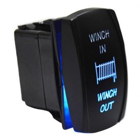 img 4 attached to XJMOTO 7Pin Winch Toggle Switch Blue Backlit 20A 12V - ATV UTV Truck Jeep Honda Polaris Ranger RZR Can Am Commander Maverick