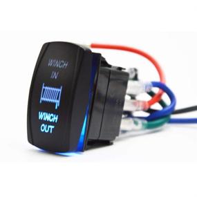 img 2 attached to XJMOTO 7Pin Winch Toggle Switch Blue Backlit 20A 12V - ATV UTV Truck Jeep Honda Polaris Ranger RZR Can Am Commander Maverick