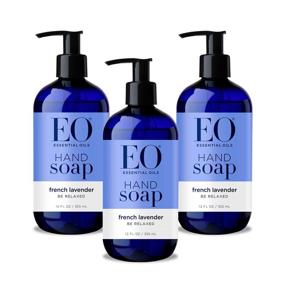 img 4 attached to EO Sulfate-Free Moisturizing Hand Soap - French 🧴 Lavender - 12 fl oz - Pack of 3