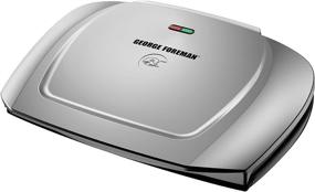 img 4 attached to 🍔 George Foreman GR2144P Platinum Electric Grill and Panini Press, 9-Serving Capacity, 144-Square-Inch Cooking Surface