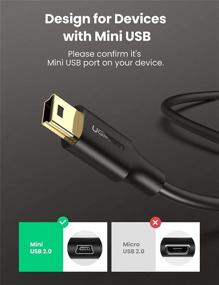 img 3 attached to 🔌 UGREEN Мини-USB кабель: A-мужской к Mini-B шнур USB 2.0 зарядное устройство для GoPro Hero 3+, контроллера PS3, цифровой камеры, автомобильной видеокамеры, MP3-плеера, GPS-приемника, Garmin Nuvi GPS, навигатора, КПК 3FT.