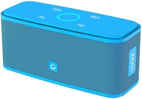 img 4 attached to 🔊 Переносная акустическая система DOSS SoundBox Touch с Bluetooth - 12Вт HD звук и бас, водонепроницаемость IPX5, 20 часов работы, сенсорное управление, громкая связь - домашняя, уличная и путешествия динамик (синий)