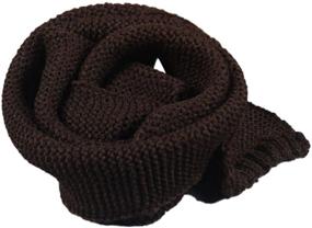 img 1 attached to Зимние вязаные шарфы для маленьких девочек с аксессуарами для младенцев