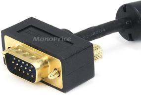 img 3 attached to Monoprice Ultra-Thin SVGA Super VGA Cable - 25ft with Ferrites, 30/32AWG, Gold-Plated Connectors