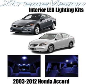 img 4 attached to Enhance Your Honda Accord 2003-2012 with 🚗 Xtremevision's 12-Piece Blue Interior LED Kit + Installation Tool