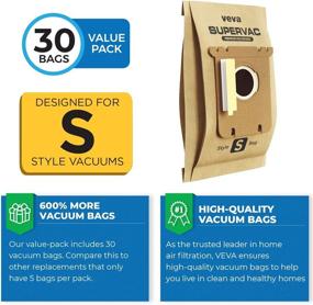 img 1 attached to 🧺 VEVA 30 Pack Premium Filter Bags for Electrolux Canister Models EL6985, EL6988, EL6989 and EL7020