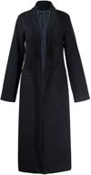 warm and stylish persun woolen sleeve longline medium women's coat, jacket & vest collection logo