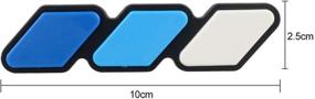 img 3 attached to TRD Grille Decor Badge, 3-Color Upgrade Emblem - Universal Compatibility for Toyota 4Runner, Tacoma, Tundra & Other Mesh or Slotted Grilles (Blue)