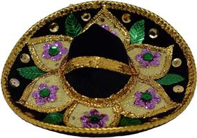 img 1 attached to 🎩 Authentic JRStoreMX Charro Mini Sombrero Hats for Mariachi Theme Party – Vibrant Assorted Colors!