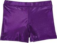 💃 stylish hde gymnastics shorts for girls: sparkling dance short with glitter, ideal for tumbling and more! logo