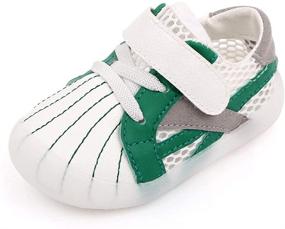 img 4 attached to MK MATT KEELY Sneakers Non Slip Apparel & Accessories Baby Girls